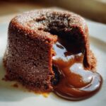 Chokladlava-kaka njutning