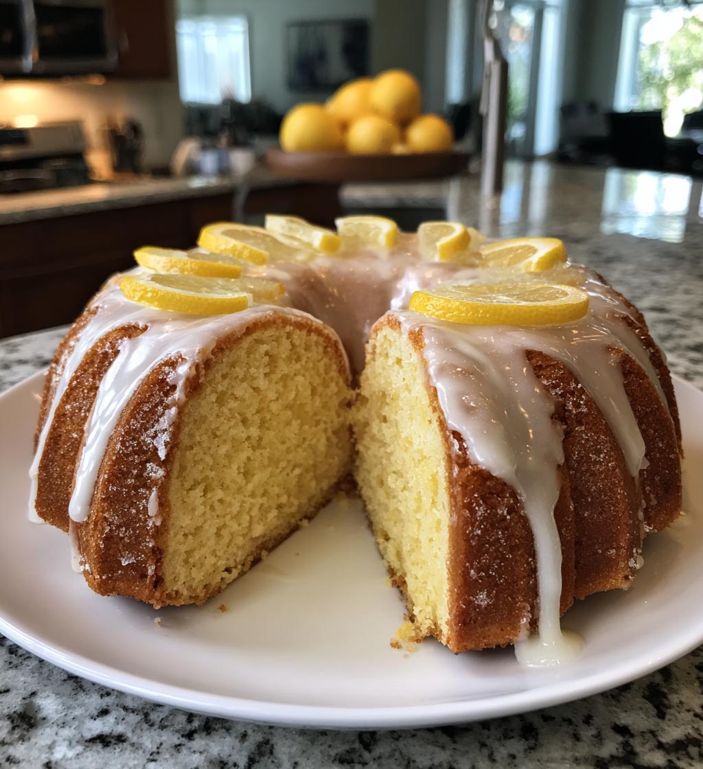 Citronkaka med Glasyr