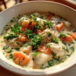 Fisksoppa med grädde och rotfrukter