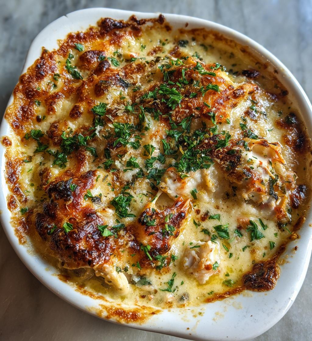 Gratinerad krabba med ost