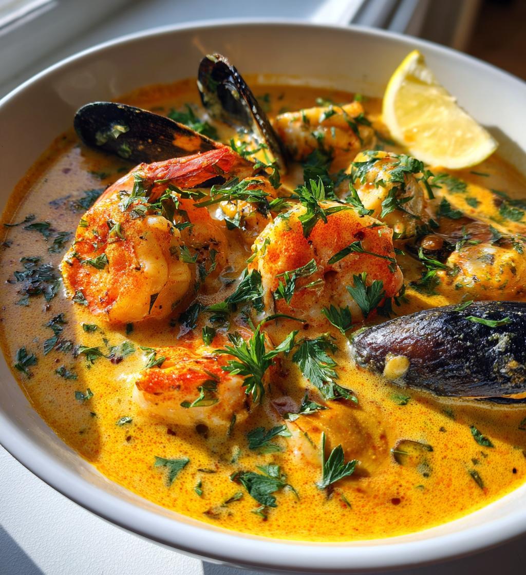 Krämig Skaldjurssoppa med Saffran - detail 1