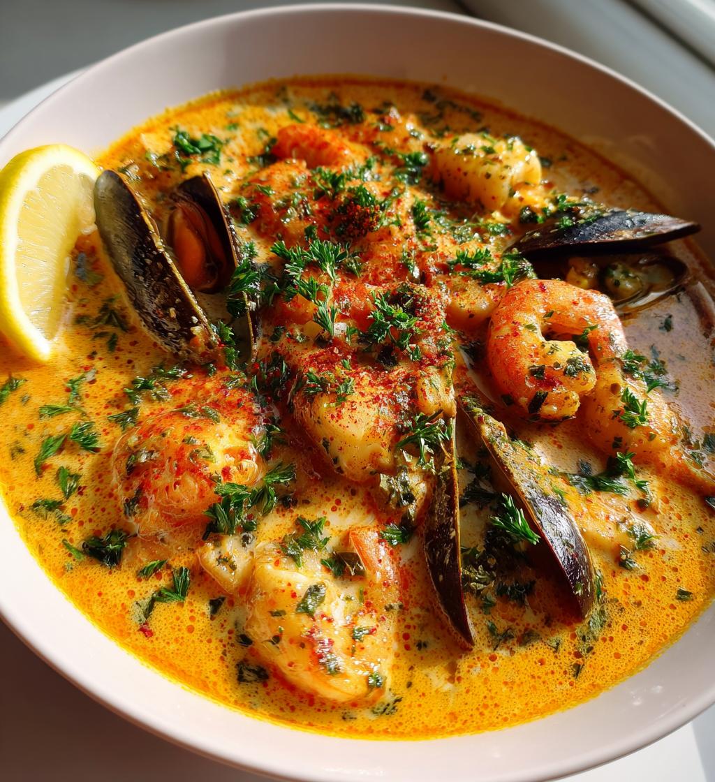 Krämig Skaldjurssoppa med Saffran - detail 2
