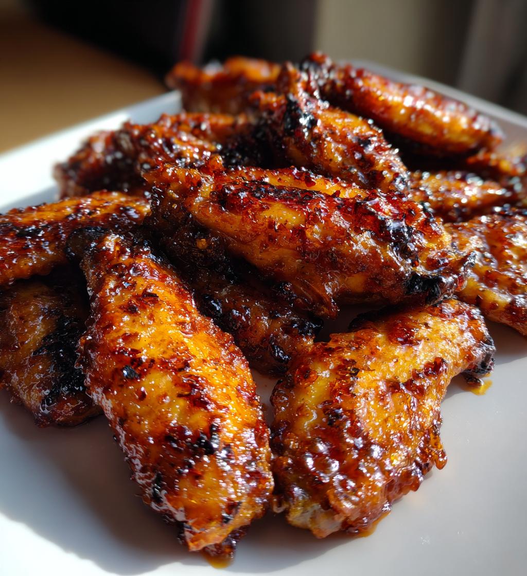 Kryddig honungsglaserad kycklingvingar