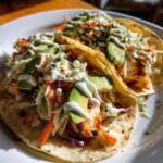 Kryddiga grillade fisketacos med coleslaw