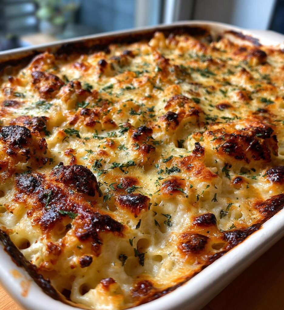 Kyckling Alfredo Pasta Gratin