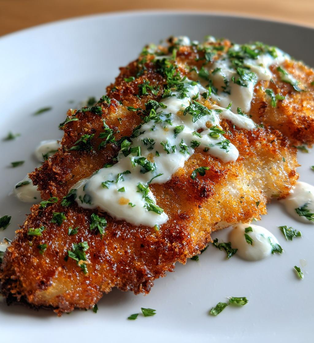 Panerad rödspätta med remouladsås