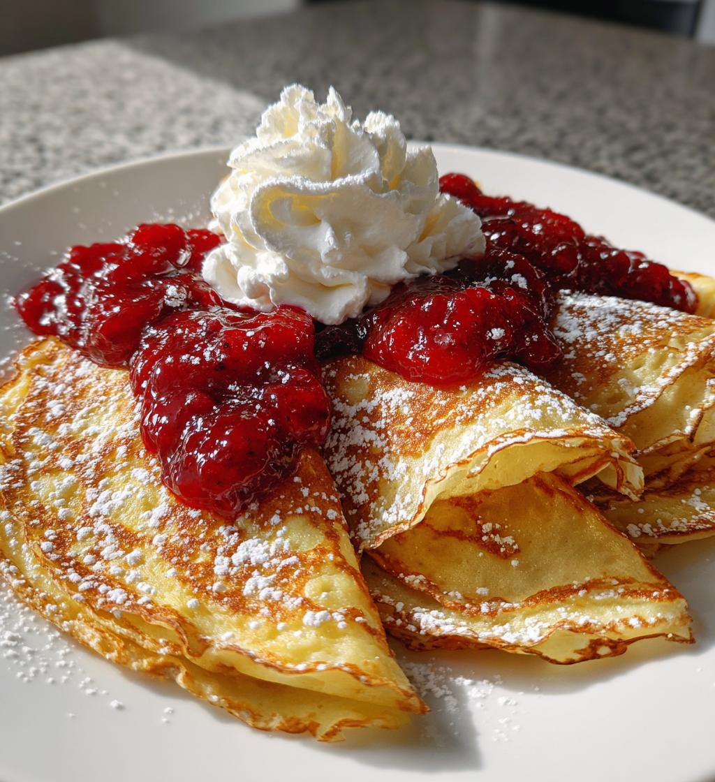 Svenska Pannkakor med Lingonsylt