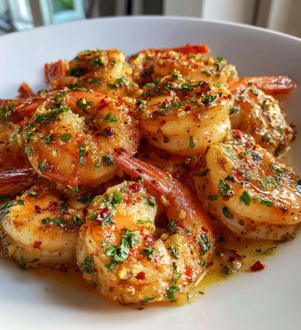 Vitlökssmör räkor