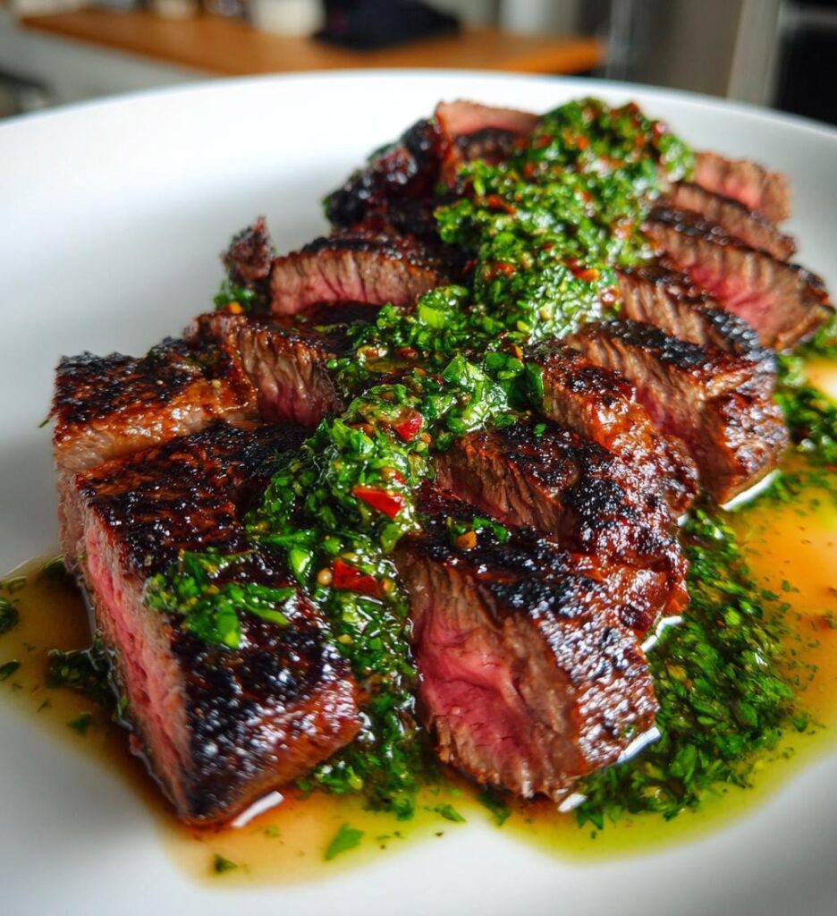 flankstek med chimichurri
