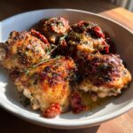 kycklinglår med soltorkade tomater